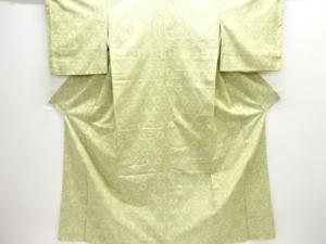 変わり麻の葉模様織り出し十日町紬着物